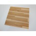 Parsons Square Dining Table - White Base with Hickory Plank Top