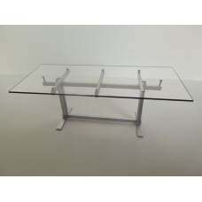 Trellis Dining Table in Silver