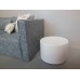Barrel Side Table in White