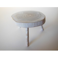 Woodland Side Table in White Wash