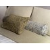 Cream / Blue Long Bolster Pillow