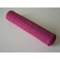 Pink Grid Long Bolster Pillow