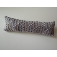 Gold / Lavender Textured Long Oblong Pillow