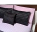 Charcoal Silver Dash Large Rectangle Pillow
