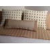 Cream Black Dash Large Rectangle Pillow