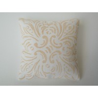 Goldenrod Batik Large Square Pillow