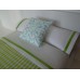 Turquoise Batik Large Square Pillow