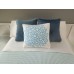 Blue Velvet Large Square Pillow