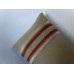 Banded Tan Medium Rectangle Pillow
