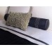 Beaded Silver Medium Rectangle Pillow