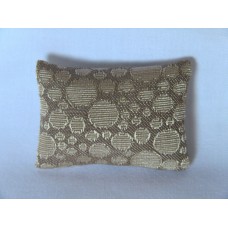 Cream Circle Medium Rectangle Pillow