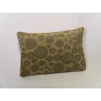 Gold Circle Medium Rectangle Pillow