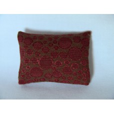 Rust Circle Medium Rectangle Pillow