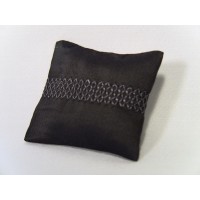 Smoke Embroidered Medium Rectangle Pillow