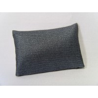 Metallic Blue Medium Rectangle Pillow