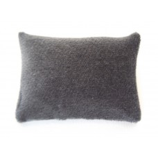 Charcoal Velvet Medium Rectangle Pillow