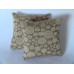 Cream Circle Medium Square Pillow