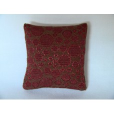 Rust Circle Medium Square Pillow