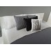 Gray Textured Medium Square Pillow