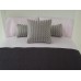 Gold / Lavender Textured Medium Square Pillow