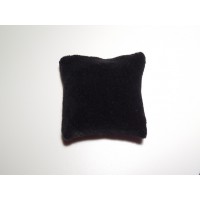 Black Velvet Medium Square Pillow