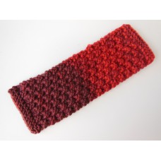 Knitted Throw - Ombre Red