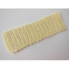 Knitted Throw - Pale Yellow