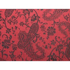 Black On Red Paisley Duvet