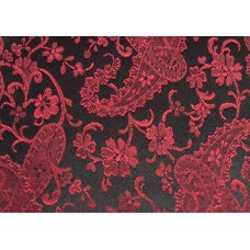 Red On Black Paisley Duvet