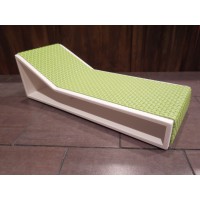 Aero Chaise - Green on White Base