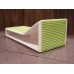 Aero Chaise - Green on White Base