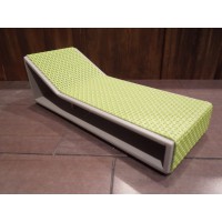 Aero Chaise - Green on Gray Base