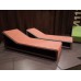 Aero Chaise - Orange on Espresso Base