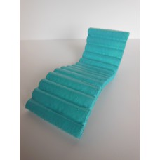 Ribb Chaise in Aqua