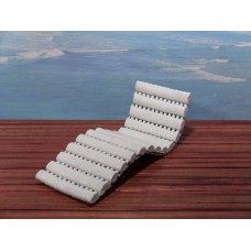 Ribb Chaise in White