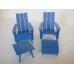 Loll 3 Slat Adirondack in Blue