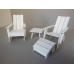 Loll 3 Slat Adirondack in White