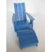 Loll 3 Slat Ottoman in Blue
