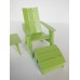 Loll 3 Slat Ottoman in Green