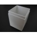Tall Square White Pot