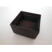 Short Square Dark Steel Pot