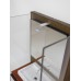 Industrial Single Vanity with Aluminum Shelf and Light Fixture