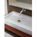 Industrial Single Vanity with Aluminum Shelf and Light Fixture