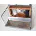 Industrial Single Vanity with Aluminum Shelf and Light Fixture