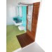 Wood Shower with Body Spray and Rainhead