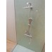 Shower Stall Unit with Aqua Terrazzo