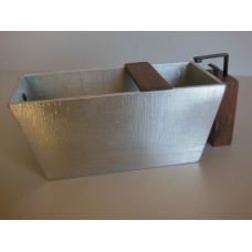 Adagio Aluminum Tub with Walnut Spigot