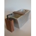 Adagio Aluminum Tub with Walnut Spigot