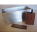 Adagio Aluminum Tub with Walnut Spigot