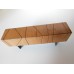 Cole Entertainment Console in Cherry with Black Base